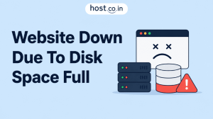 Website Down Due To Disk Space Full