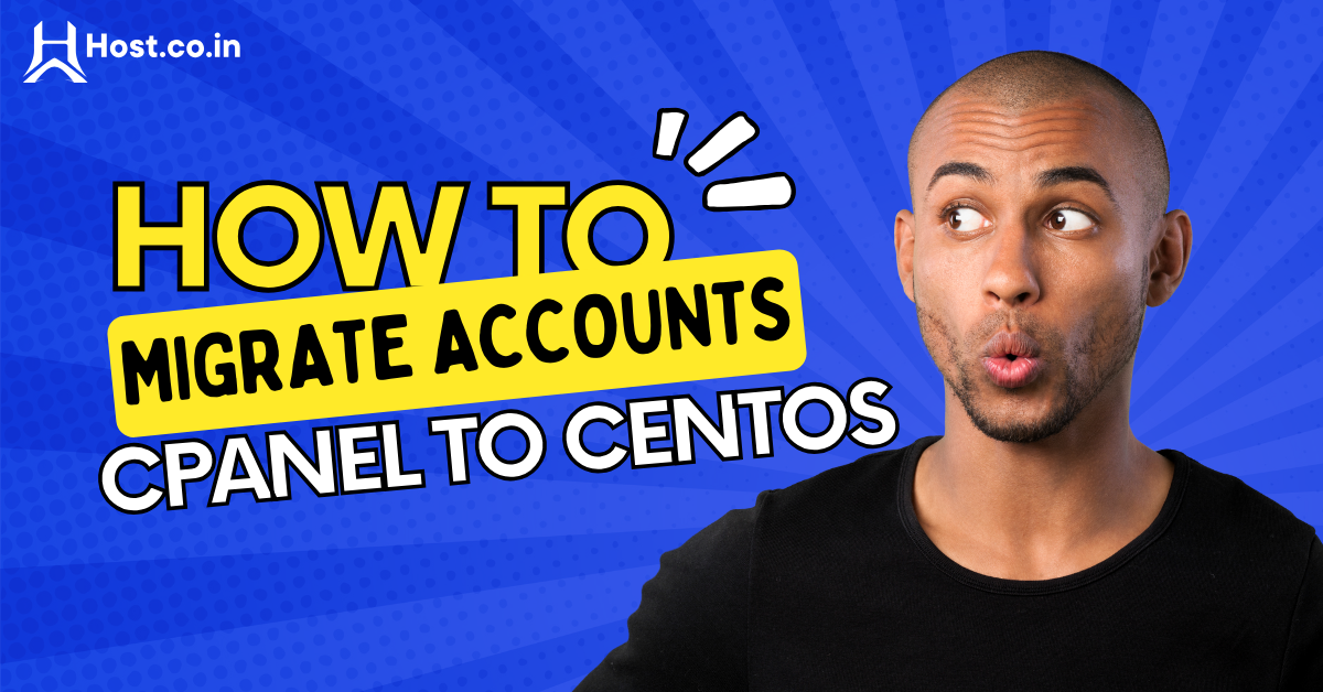 How to migrate accounts cpanel to centos