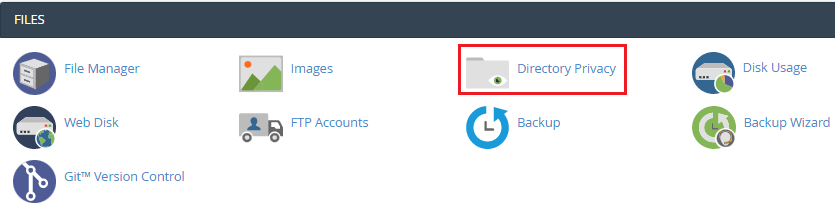 cpanel directory privacy