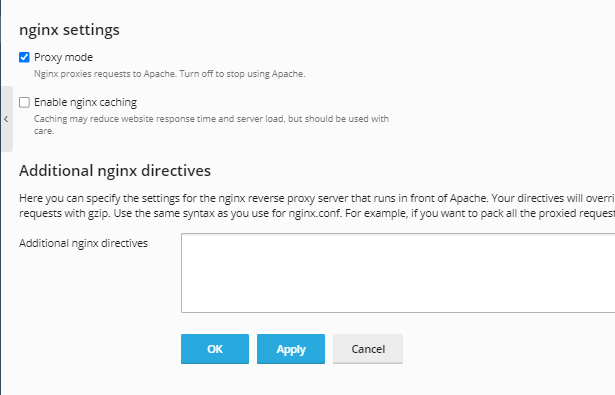 nginx configuration