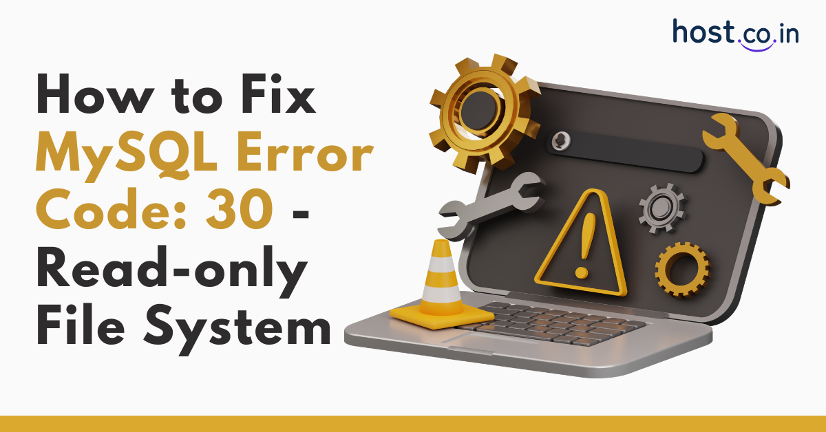 mySQL error code 30